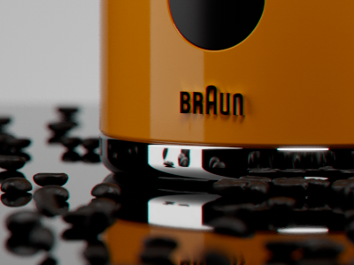 Braun Coffee Maker 3d cinema4d coffee corona render