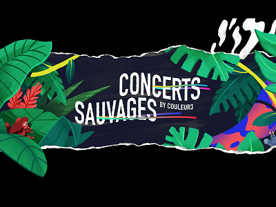 Concert Sauvages version 02 concert frog plants sausages sauvages savage snake wild