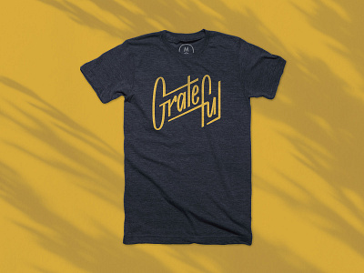 Grateful - T-shirt design handlettering lettering logo positivity tshirt typography