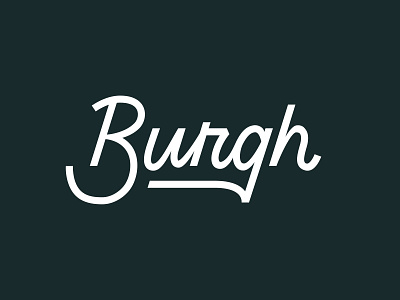 Burgh Wordmark Exploration branding hand letter handlettered handlettering identity design logo wordmark