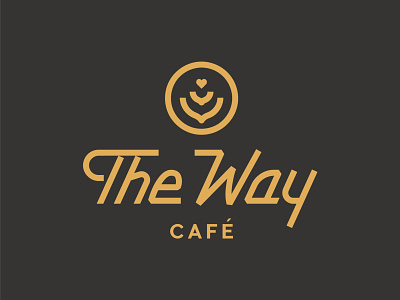 The Way Cafe branding custom lettering design handlettered handlettering identity illustration letterforms lettering logo retro typography vector wordmark