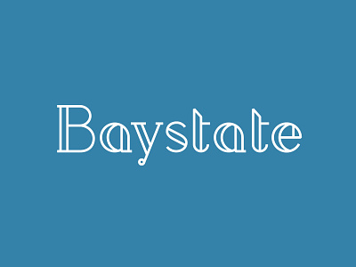 Baystate - wordmark branding custom lettering design handlettering letterforms lettering logo typography vector wordmark
