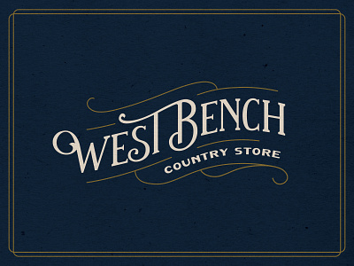 West Bench - Hand Lettered Logotype custom lettering design hand lettered handlettering identity lettering logo logotype type design typography vector vintage vintage design vintage font vintage logo wordmark