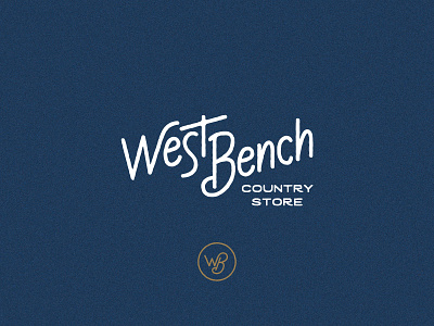 West Bench Country Store Logo custom lettering design handlettering identity letterforms lettering logo retro retro design rustic typography vector vintage wordmark