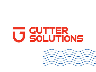 Logo for a Rain Gutter Installation Company branding design icon identity letterforms logo mark typography vector wordmark