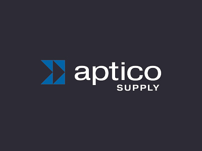 Aptico Supply branding design electrical icon identity logo logotype mark wordmark