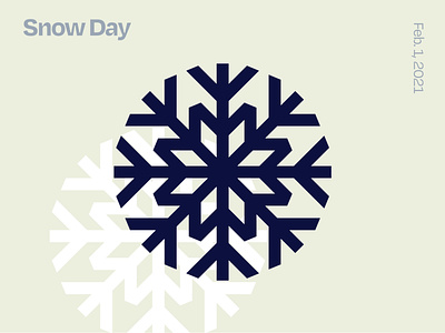Snow Day design icon illustration logo snow snowflake vector