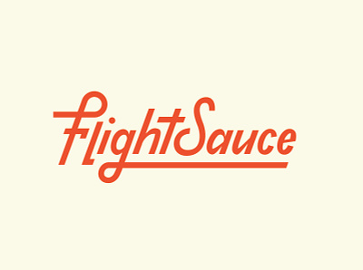 Flight Sauce Disc Golf Brand Logo brand branding custom type disc golf identity logo logo design type design typography wordmark