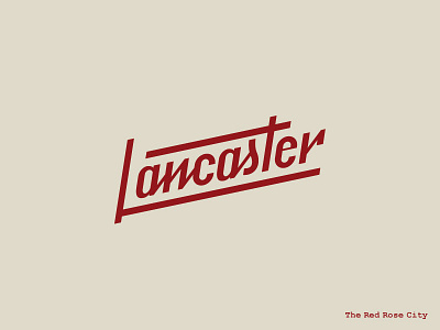 Lancaster handlettering lancaster letterforms lettering mark typography wordmark