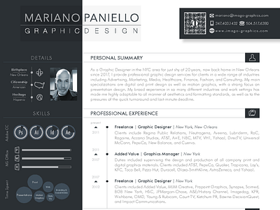 Mariano Paniello | Resume  2020