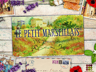 Detail from cover slide for Le Petit Marseillais presentation