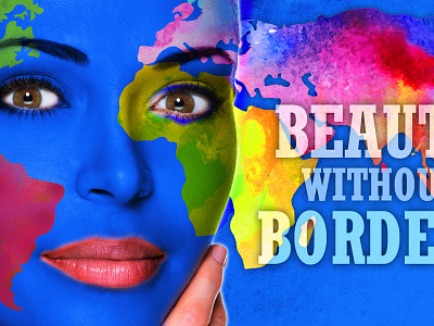 Beauty Without Borders Cover Slide graphic design photoshop powerpoint presentation design