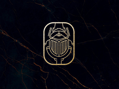 Scarab branding design icon logo