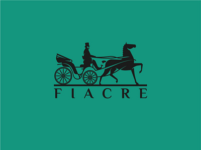 Fiacre carriage design fiacre horse horse drawn logo