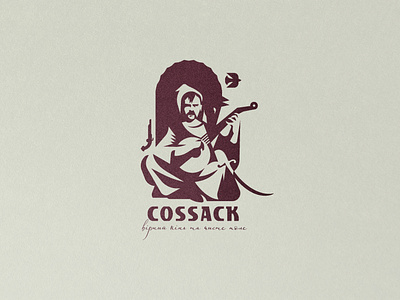 COSSACK horse kobzar logo design traditions