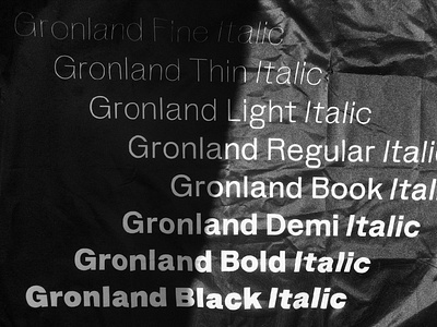 Gronland Typeface Specimen