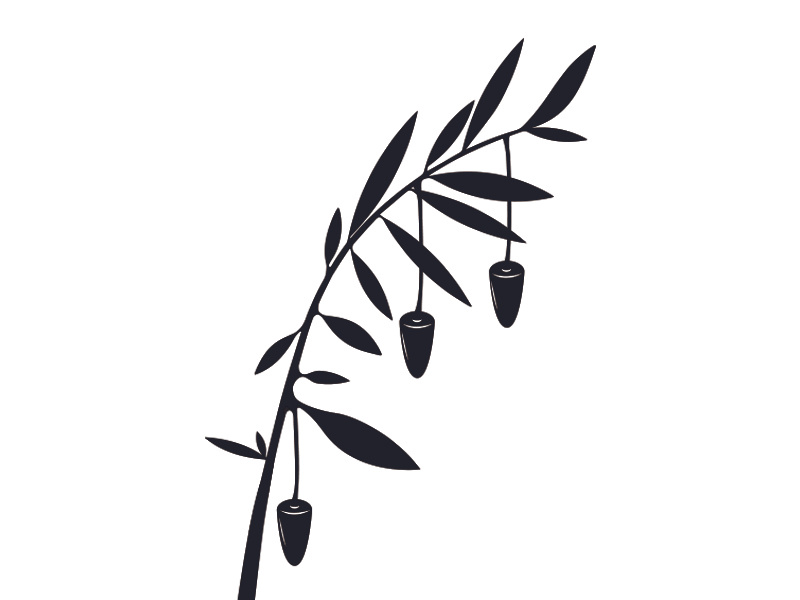 Bullet Tree clean minimal art system logo peace tree icon branding war