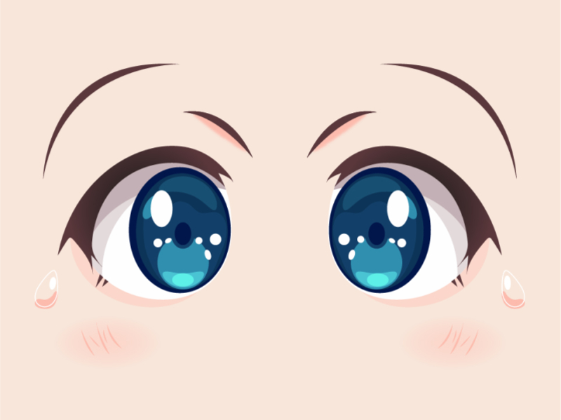 Female Anime Eye Drawing  Design Printable PDF  JeyRam Spiritual Art