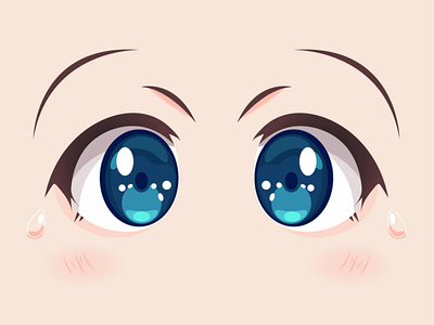 Anime eyes anime cute eye eyes illustration tutorial vector