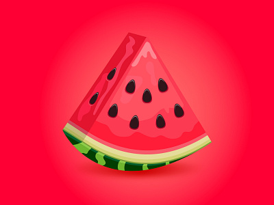 Watermelon icon. Vector Illistration fruit illustration summer tasty tutorial vector watermelon
