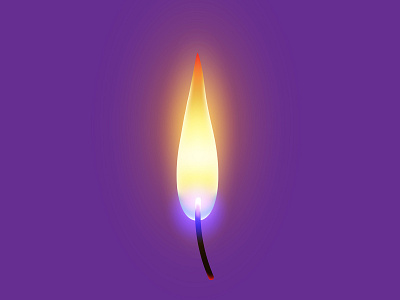 A CANDLE FLAME | ADOBE ILLUSTRATOR TUTORIAL candle design fire flame icon illustration illustrator realistic vector