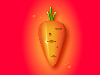 Carrot icon carrot cute design fresh shine ui vector