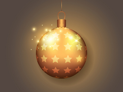 Christmas ball. Adobe Illustrator Tutorial.