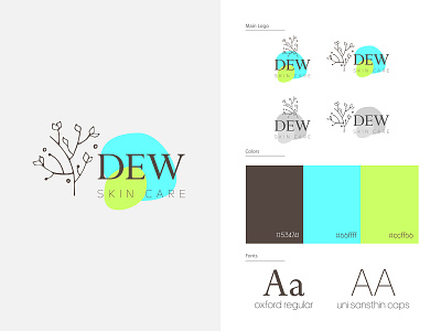 Dew Logo. My logo design process branding design dew illustration logo logo process logotype tutorial vector