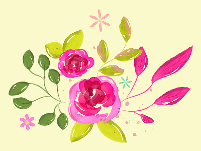 WATERCOLOR ROSES. Adobe Illustrator Tutorial