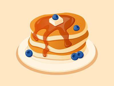 Tasty pancakes cute delicious design food holiday illustration meal pancakes tasty vector