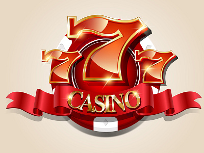777 777 casino chip game gold jackpot red ribbon