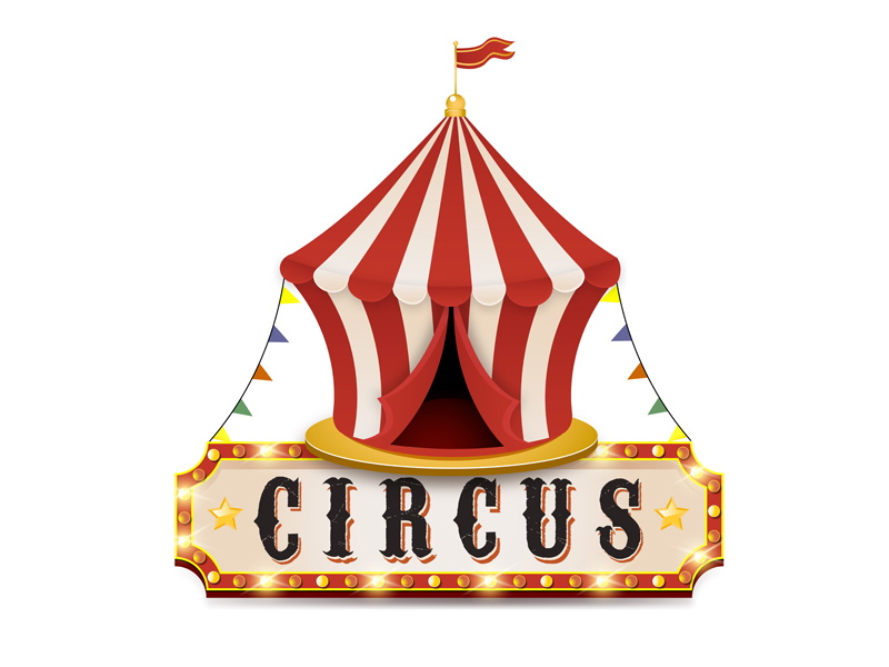 Circus Tent For Sale - Circus Tent Wall Decal | Canvas Art Rocks - Check out our circus tents selection for the very best in unique or custom, handmade pieces from our party décor shops.