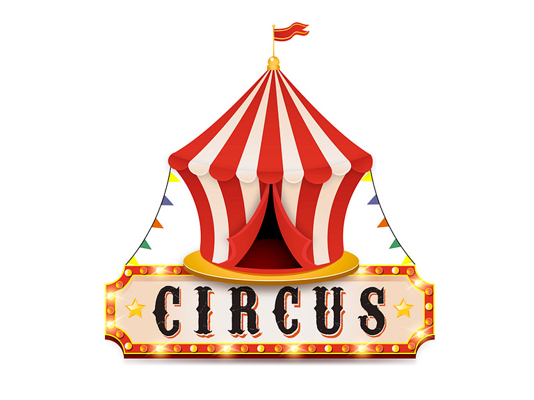 Circus tent by Elena Baryshkina on Dribbble