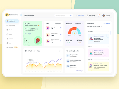 Modern Dashboard UI dashboard modern dashboard ui user experience user interface ux