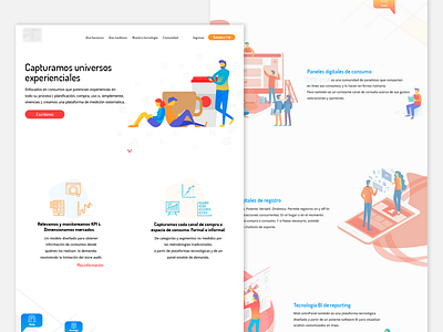 Landing Page Producto design illustration ui ux web website