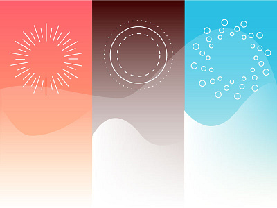 Sun/Earth/Water animation gradients illustration nature science svg triptych