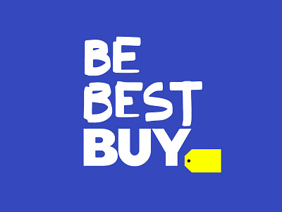 Be Best + Best Buy Portmanteau design identity jokes typography
