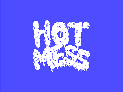 Hot Mess Type Lockup expressive flat handdrawn hotmess typography