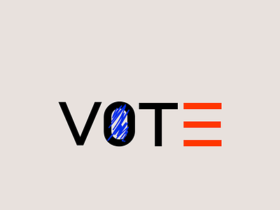 Vote! Voter Registration Day (25 Sep) branding branding design flat geometric illustration logo minimalism vote voter registration day