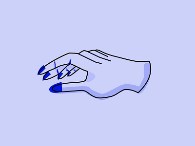 Inktober 2018: Roasted Hand blue hand illustration inktober inktober 2018 inktober2018