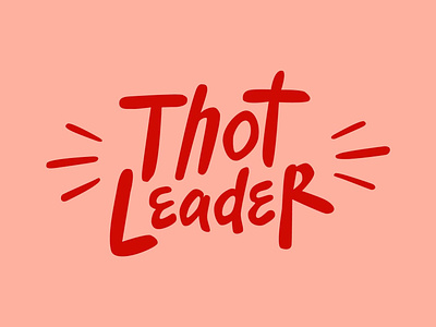 Thot Leader handlettering typography