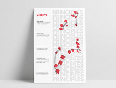 Solid Digital Creative Principles Poster MockUp collaboration digital agency graphic design illustration poster poster design print design vector