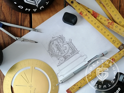 SV Logo Monogram cyrillic handlettering handmade lettering logo logotype monogram sb creative studio sketch typography