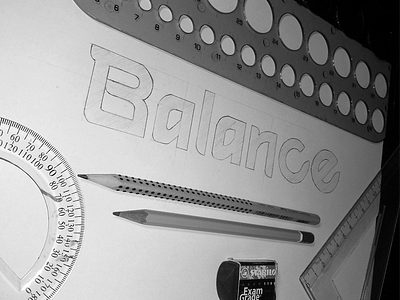 Balance Consulting custom handlettering lettering logo sb creative studio typography