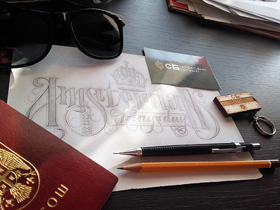 Amsterdam amsterdam hand king lettering sb creative studio sketch typography