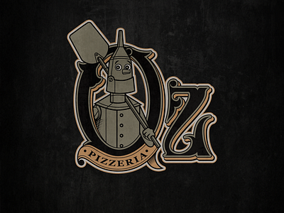 Oz Pizzeria Logo handlettering kragujevac lettering logo oz pizza sb creative studio typo logo typography