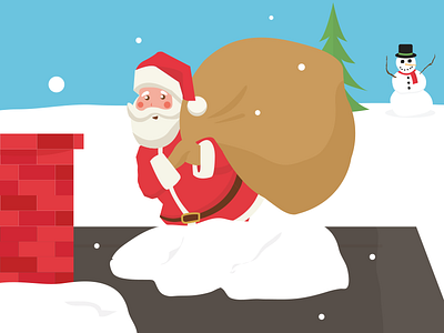 Card Illustration card christmas flat design holidays illustration illustrator simple