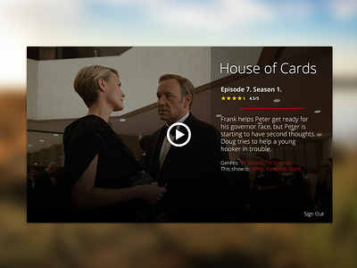 Netflix Card Concept ad card minimal mobile netflix player sleek ui video