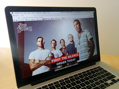 For Today (band) Site band christian landing page metal rock texture typography ui ux web design