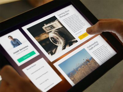 Editorial App concept